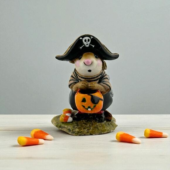 Wee Forest Folk "Little Pirate Kidd" 1996 Mouse Pirate M-216 A. Petersen Retired - Picture 1 of 10